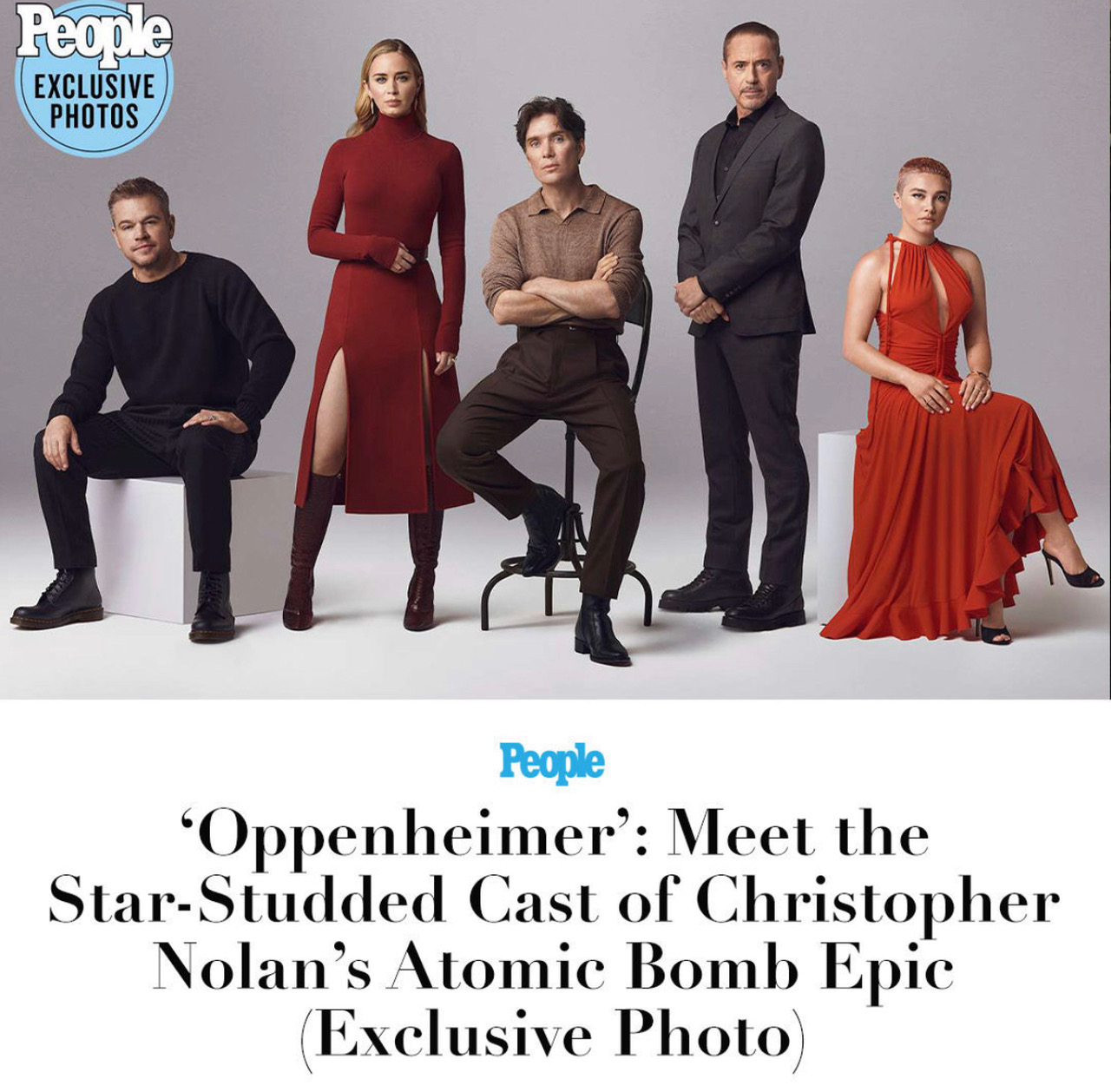 Emily Blunt x Oppenheimer,  People Magazine, July 2023